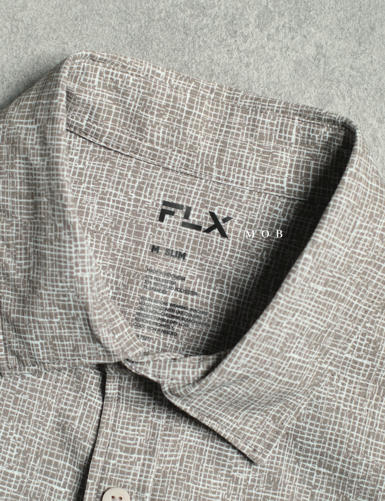 FLXSSS01002B Slim Performance SS Shirt Kacey Beige
