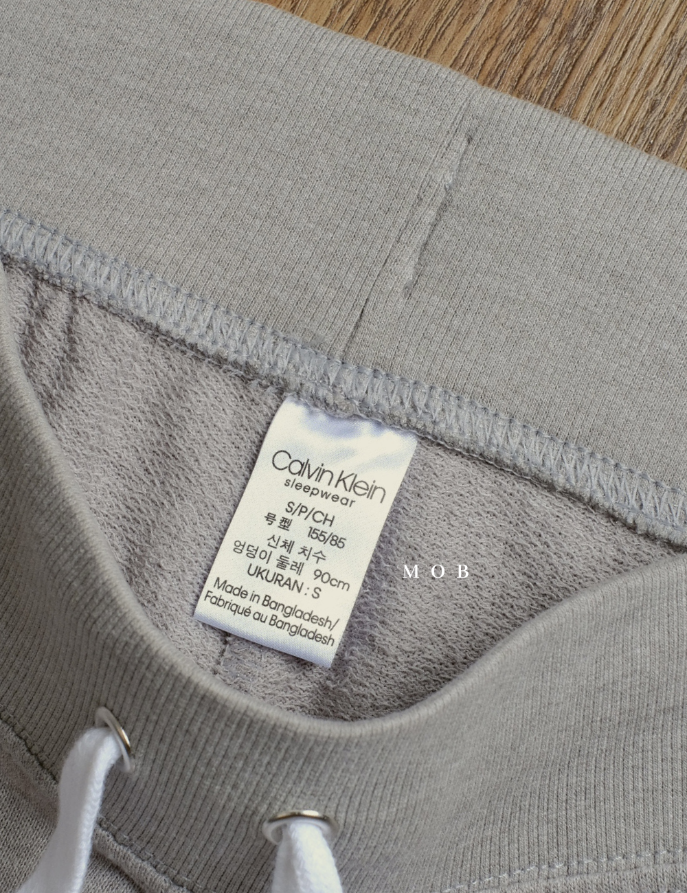 CKJP03002A Small CK Logo Sleepwear Jogger Grey