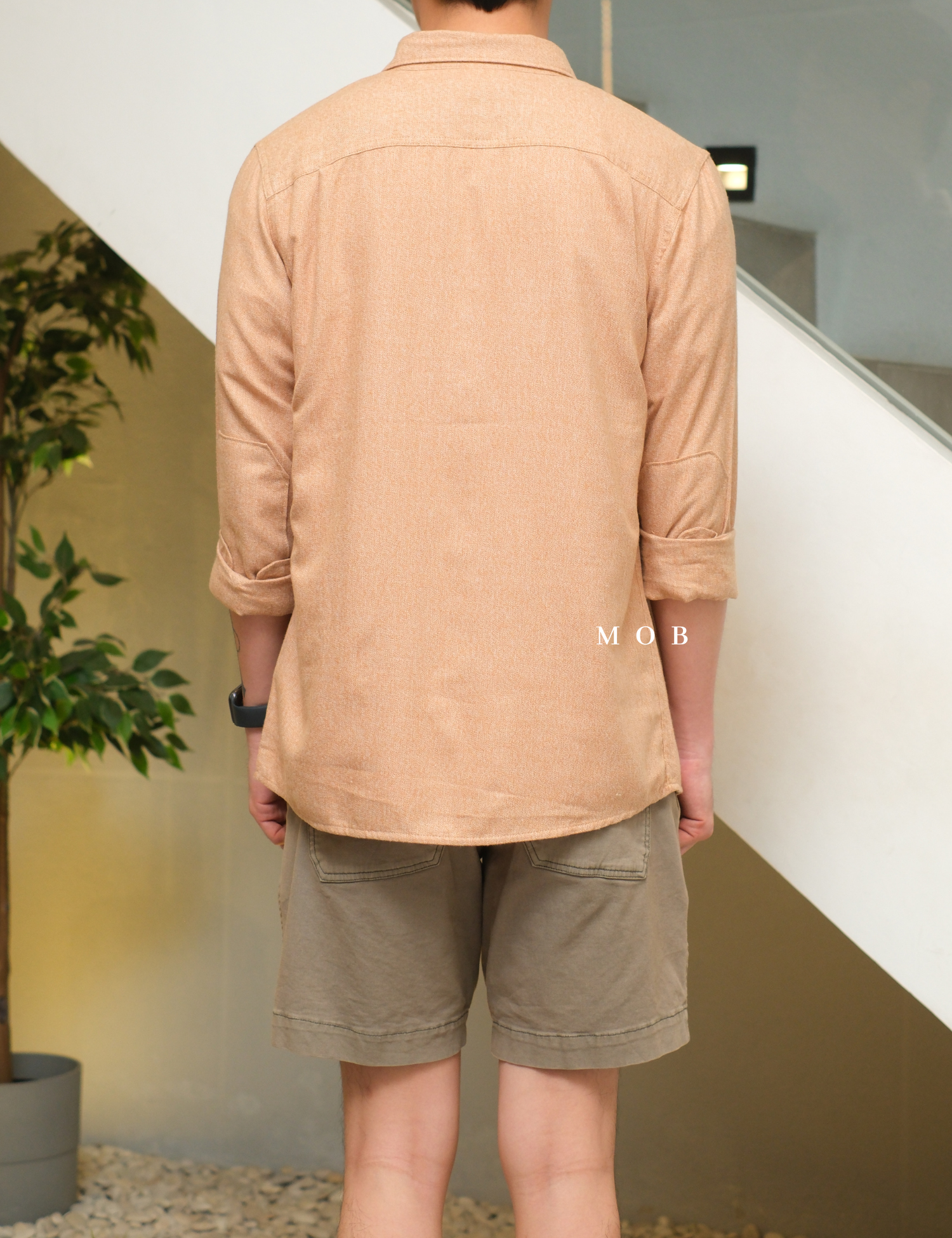 ROALSS02001A Nordsman Flannel LS Shirt Nude Misty