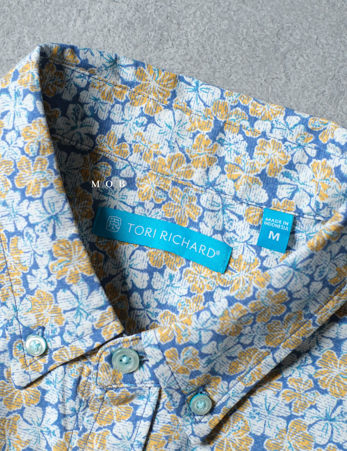 TORLSS01006 Printed LS Shirt Blue Flower
