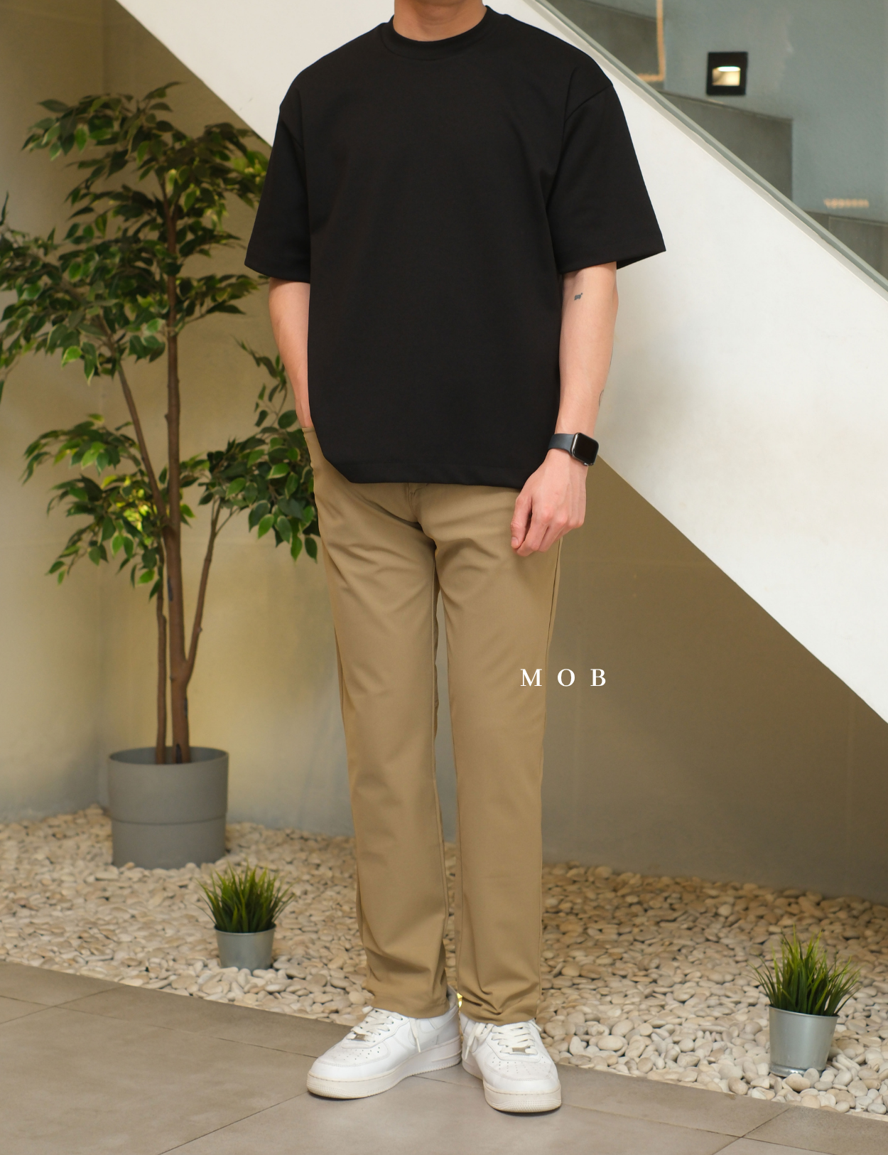 ONPT4501A Slim Tech Hybrid Pants Wood Brown