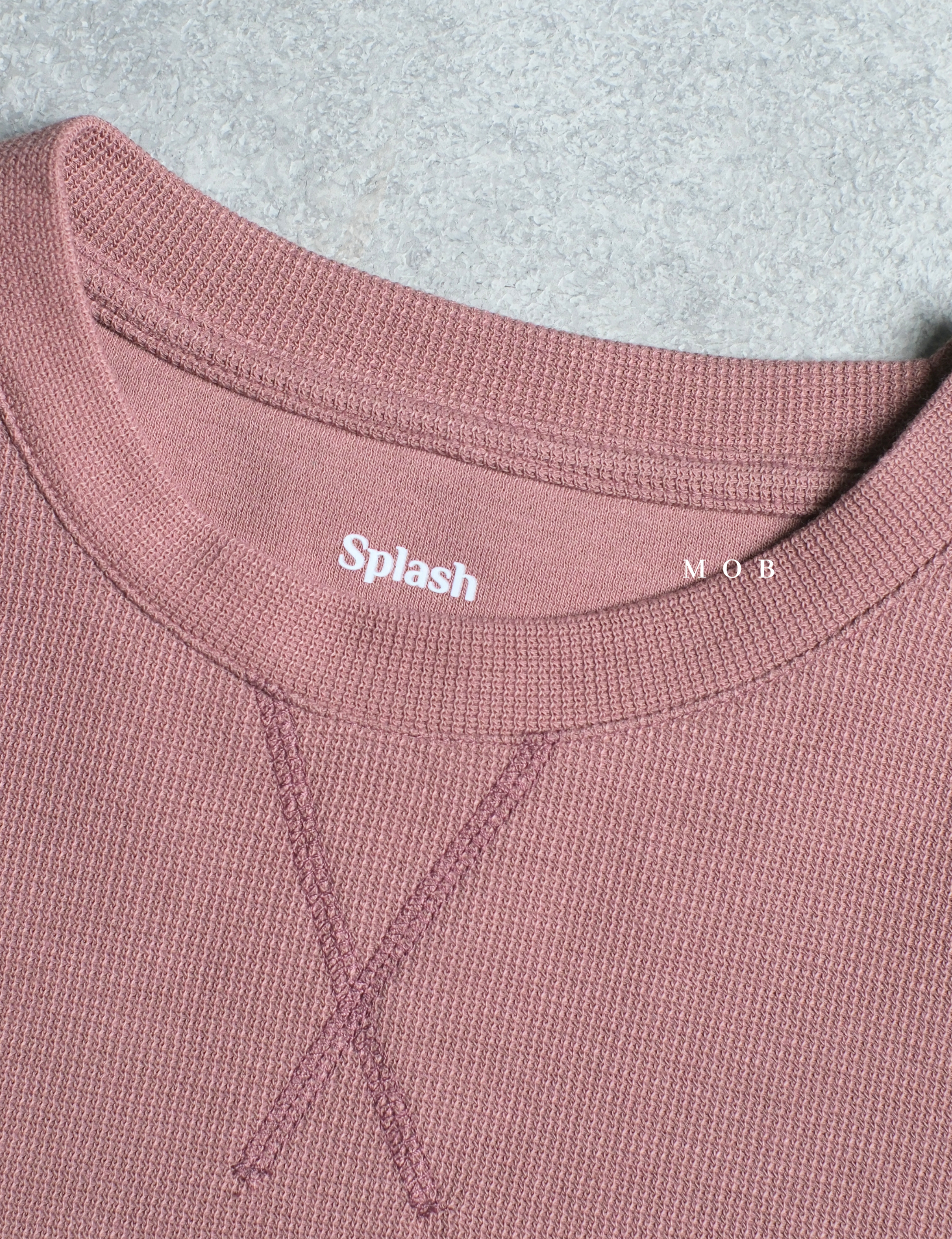 SPLSST01001 Basic Textured SS Tee Mauve
