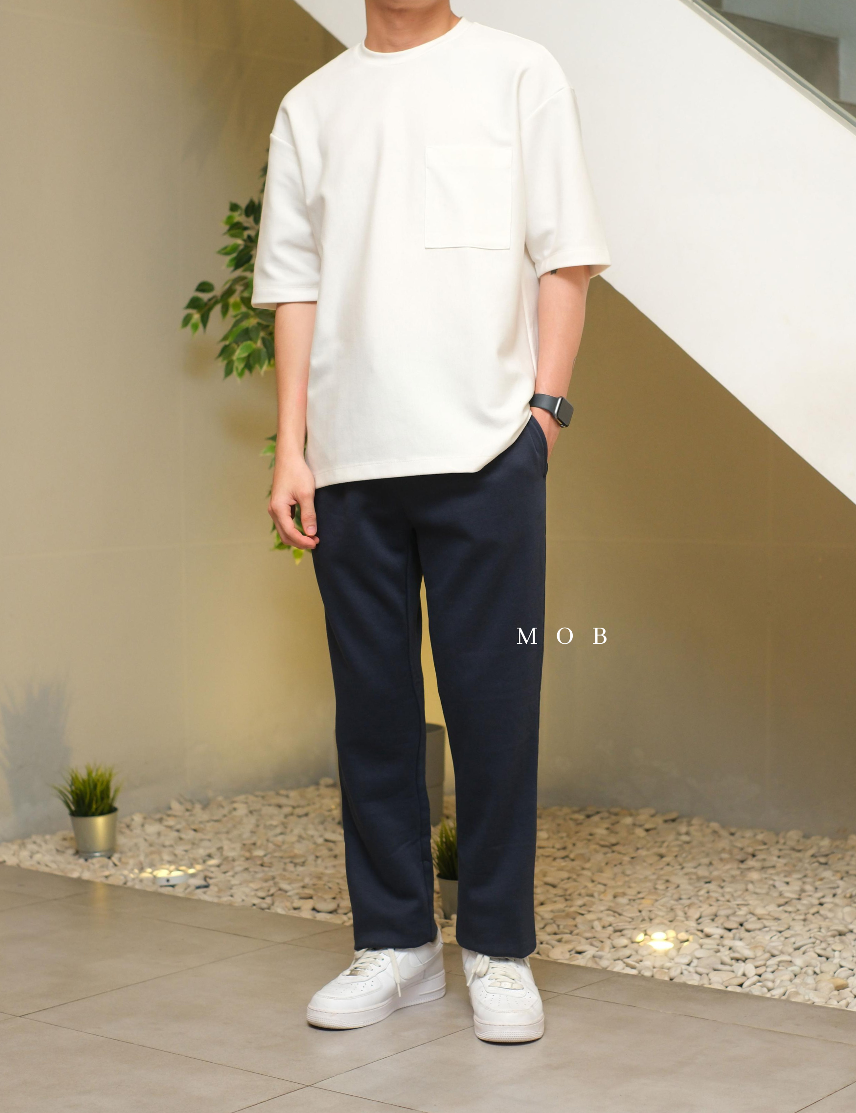 ANDSP01004 Basic SWEATPANTS Navy