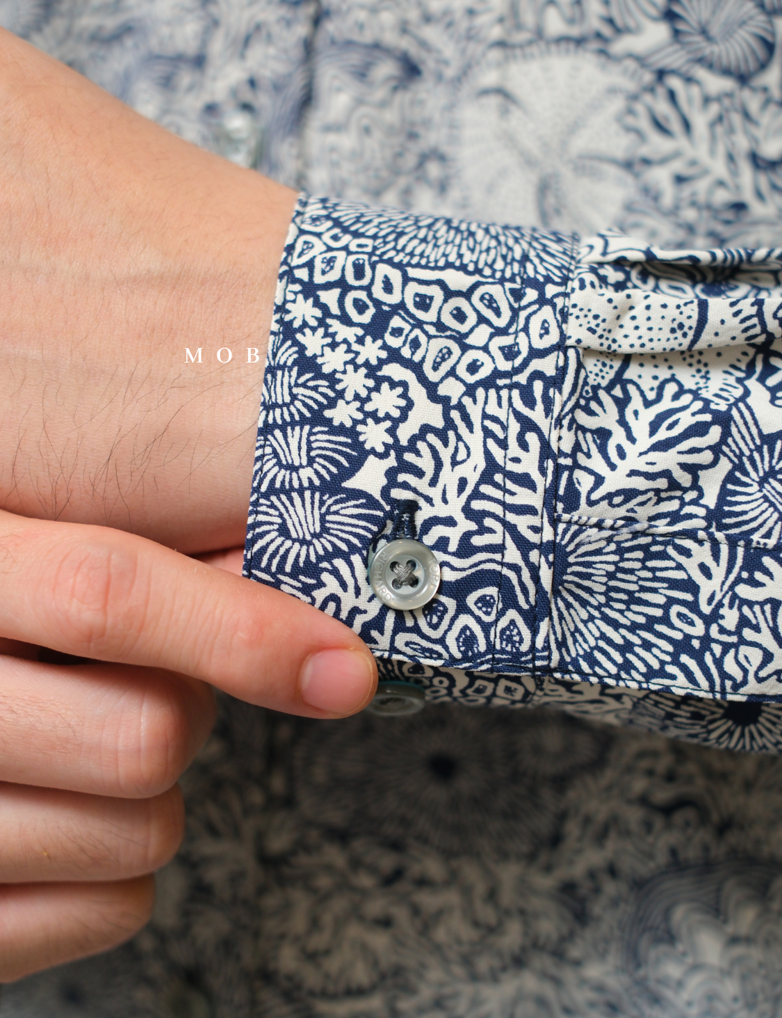 TORLSS01005 Printed LS Shirt Navy Floral