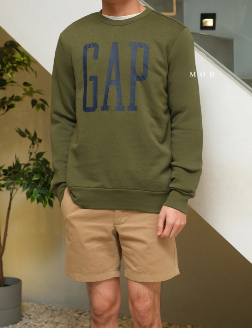 Image of GPSW01002B Big Logo Sweatshirt Olive