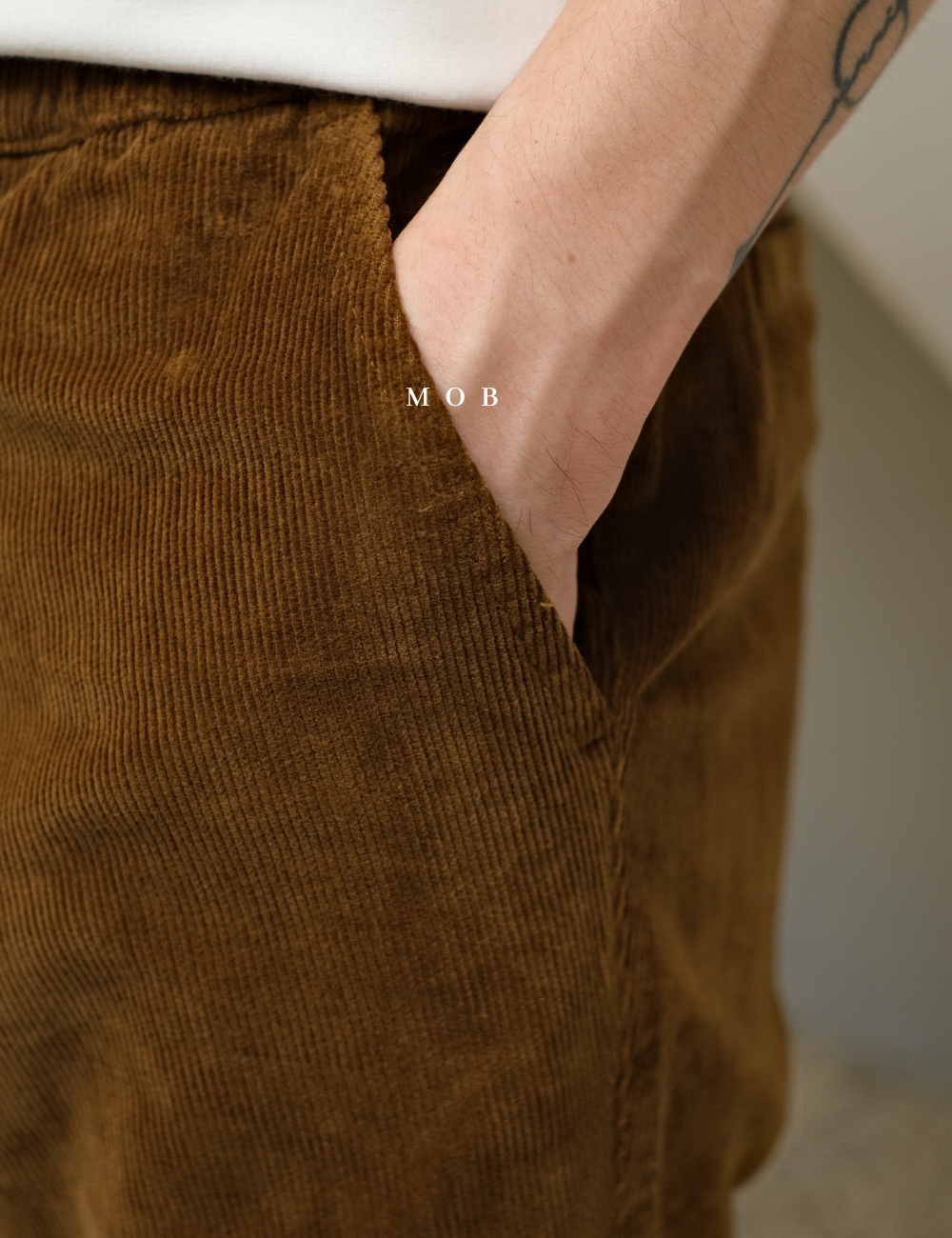 SOJP01001 Corduroy Jogger Pants Brown