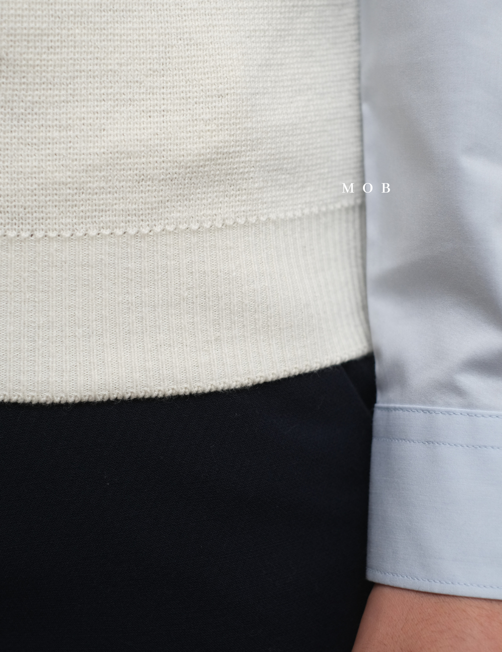 MSTVST01001 Knit Vest Ivory