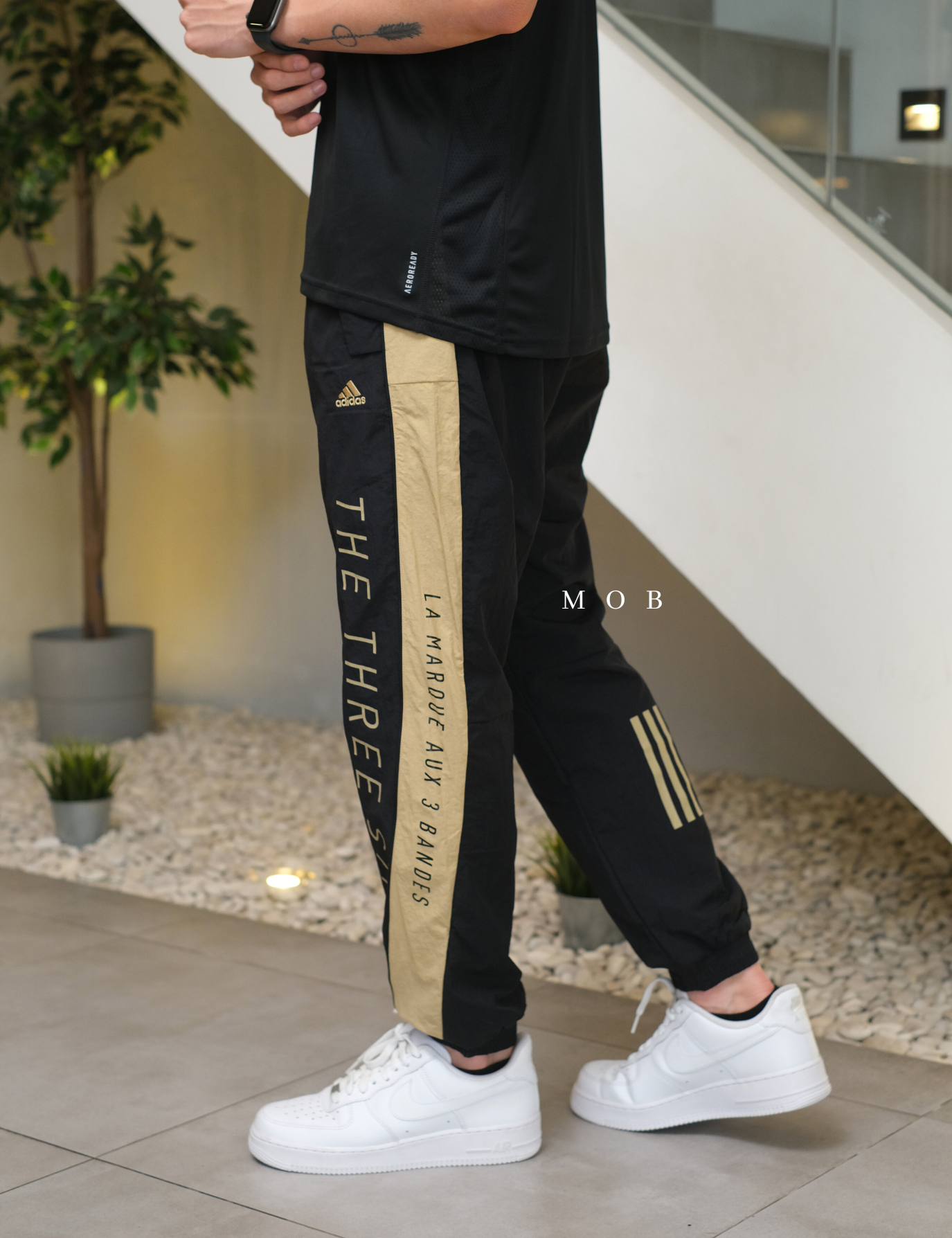 ADDSJP01001 Training Jogger Pants Black GOLD