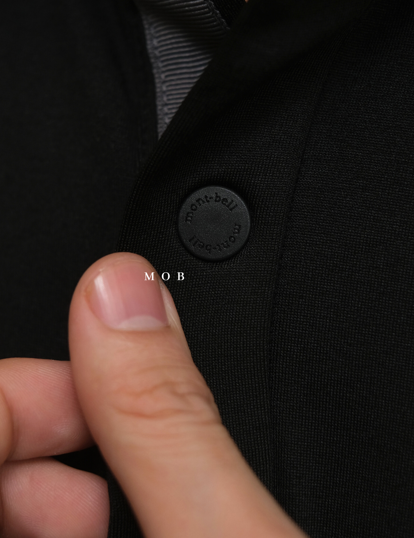 MBLPLS01001 Snap Button Polo LS Black