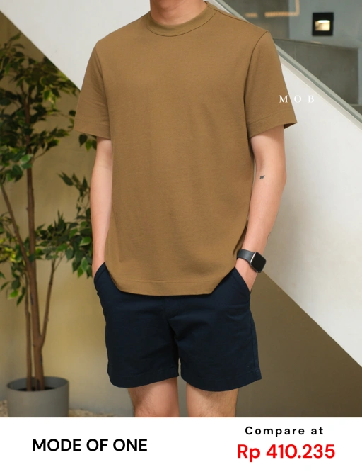 Image of MODSST01001E Basic SS Tee Brown