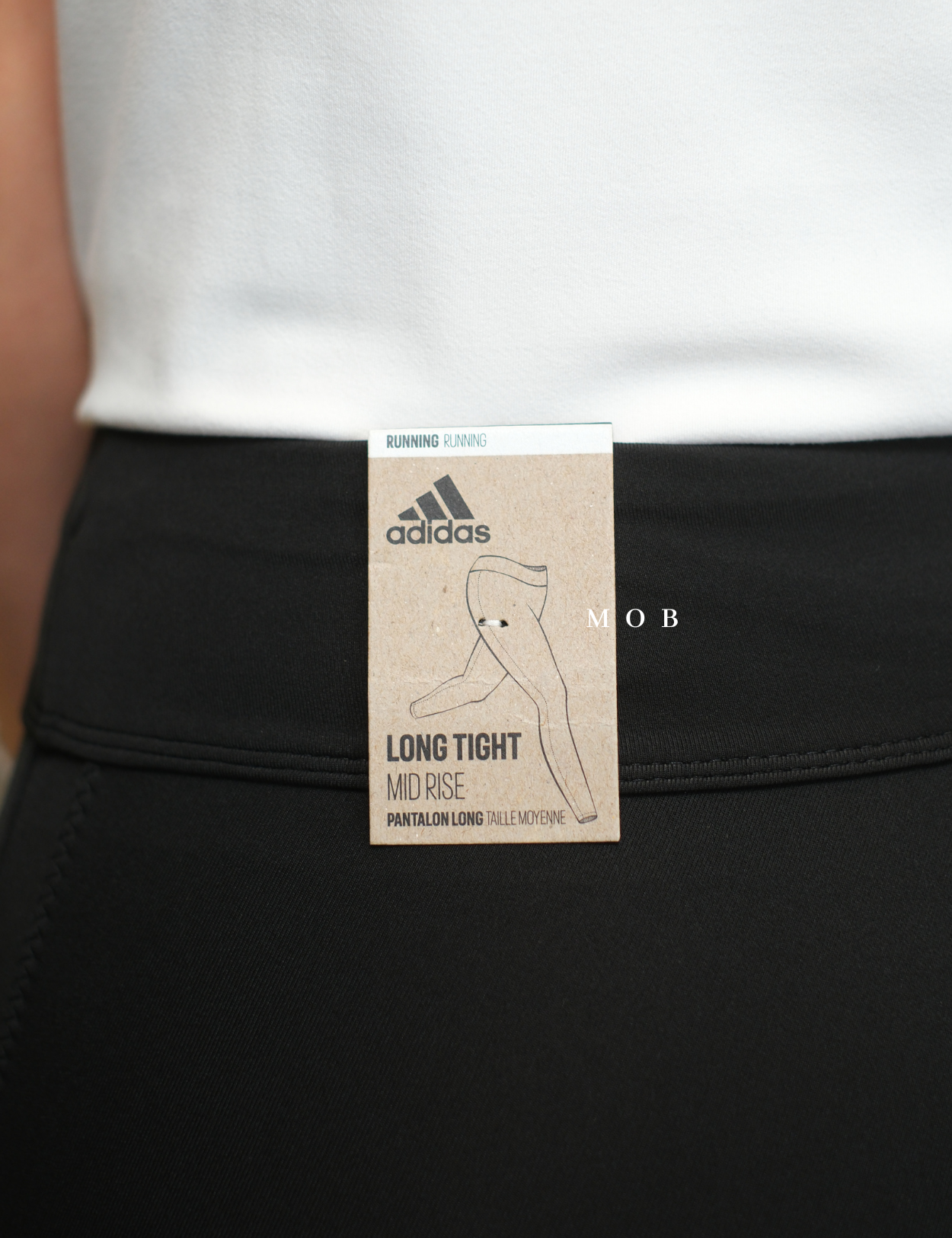ADDSTG02002 Own The Run Women Tights BLACK PINK