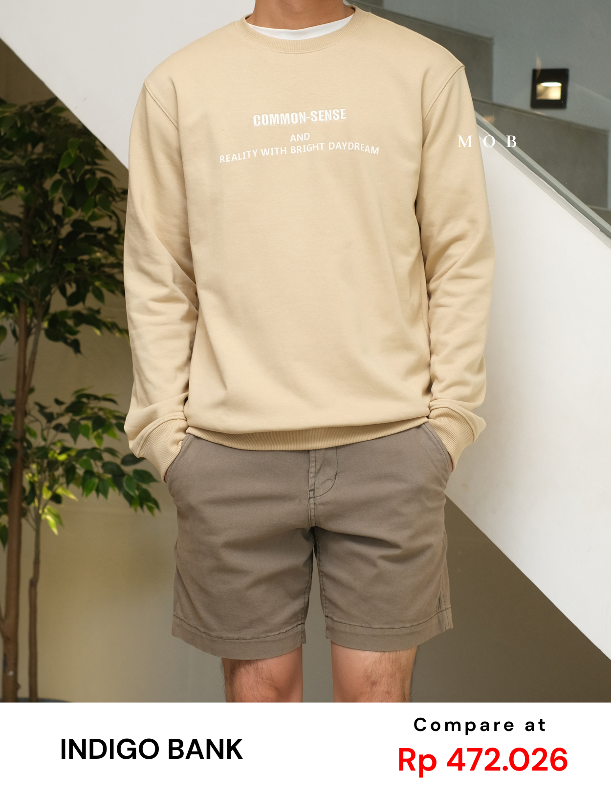 IBSW01002B Common-Sense Sweatshirt Beige