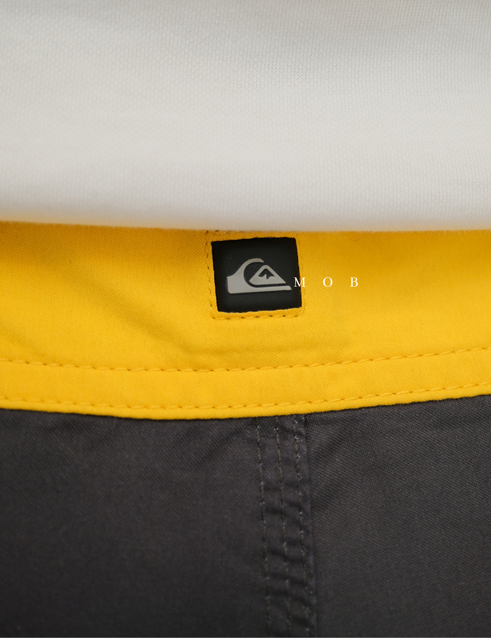 QSBS03005 Charcoal Yellow Colorblocked 20" Boardshorts