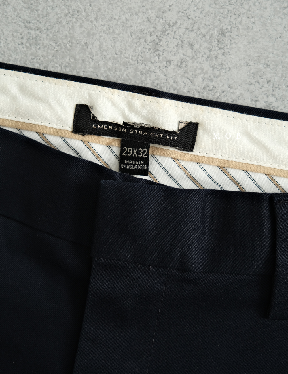 BRPT08002F Emerson Straight Rapid Movement Chinos Midnight Navy 