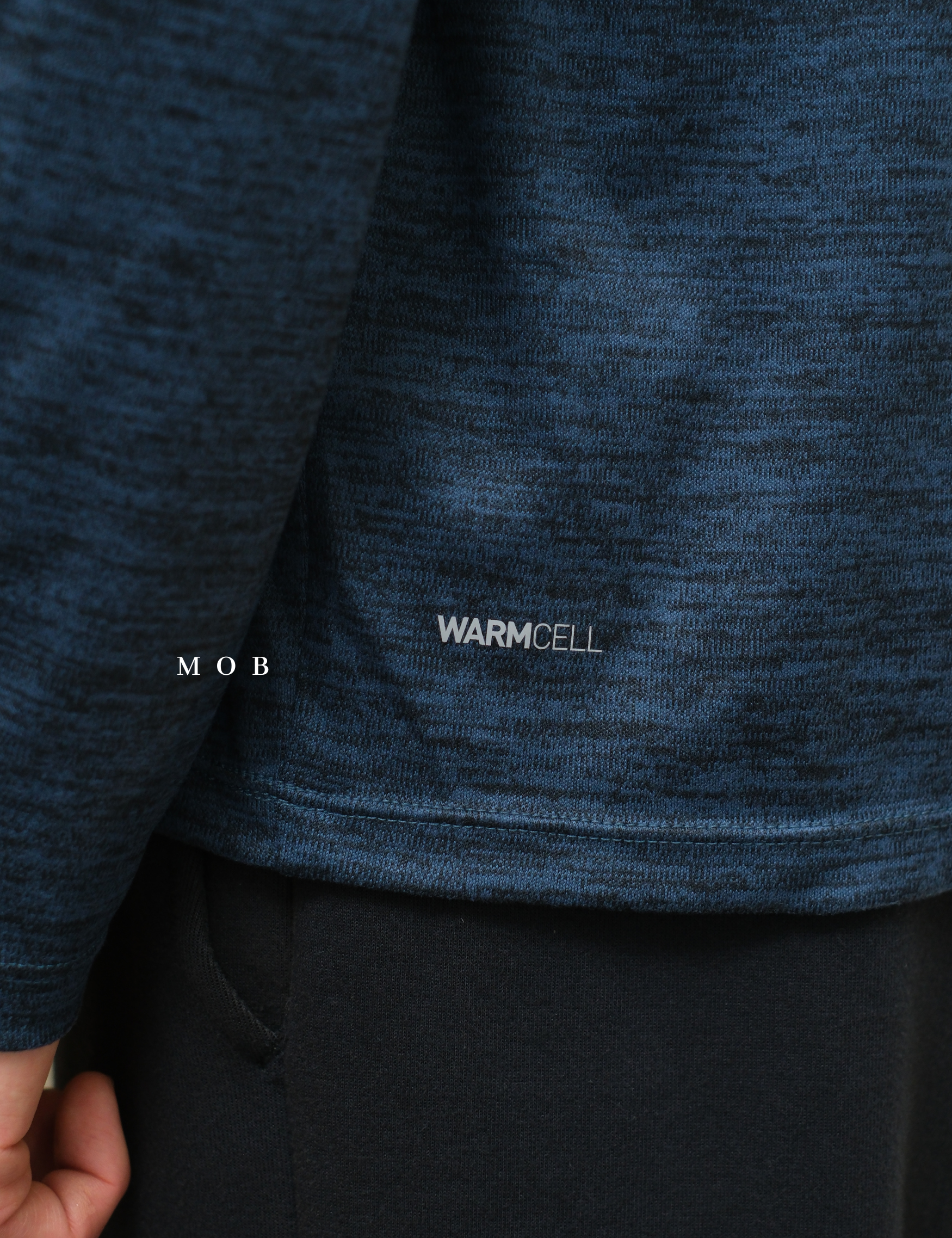 PMBL03001A Warmcell Baselayer Side Logo Coastal Blue