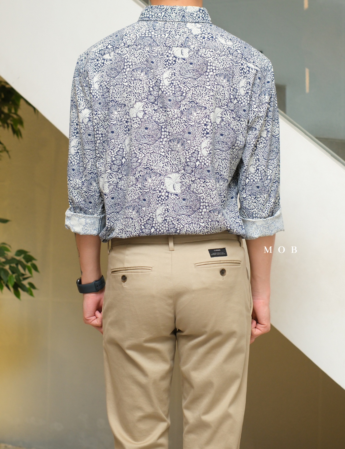 TORLSS01005 Printed LS Shirt Navy Floral