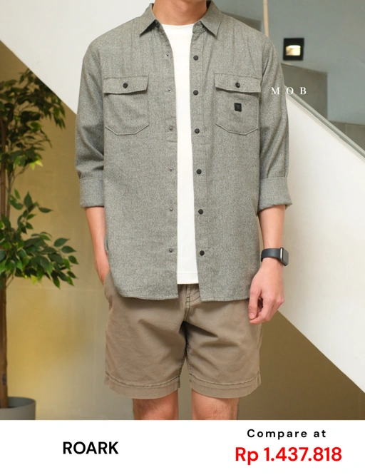 Image of ROALSS02001C Nordsman Flannel LS Shirt Olive Misty