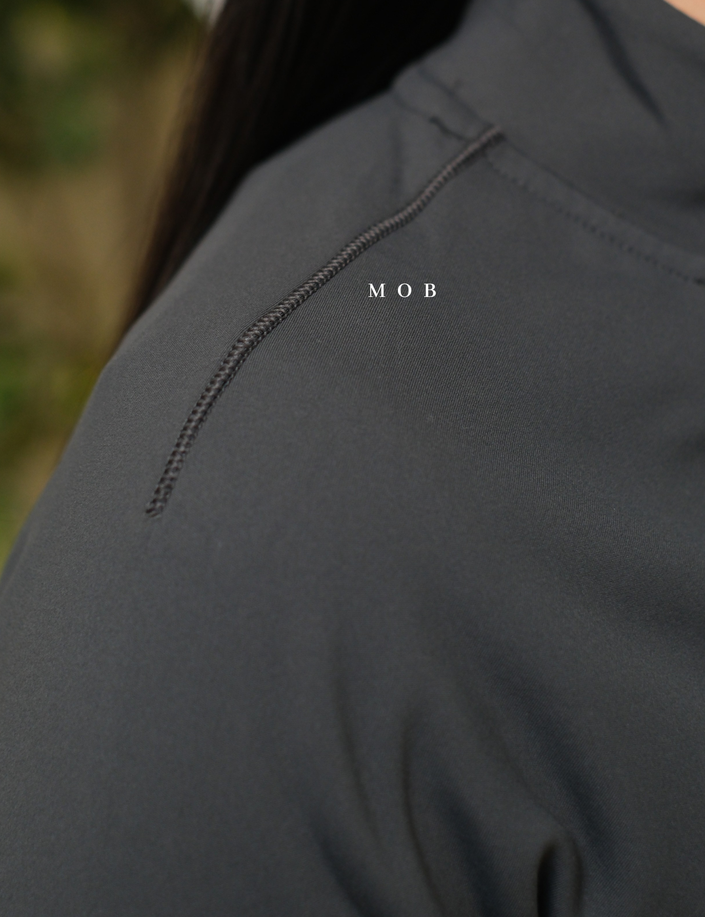 SPYJ03001B Active 1/2 Zipper Jacket Dark Grey