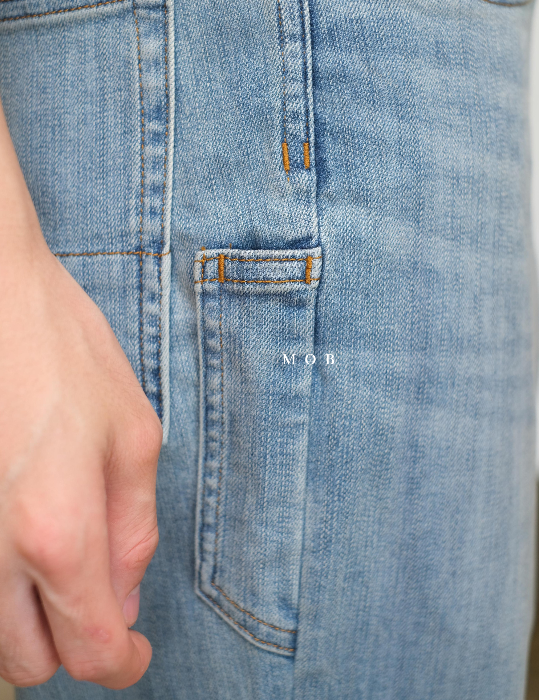 DTPT04001 Ballroom Double Flex Standard Fit Jeans Blue Wash