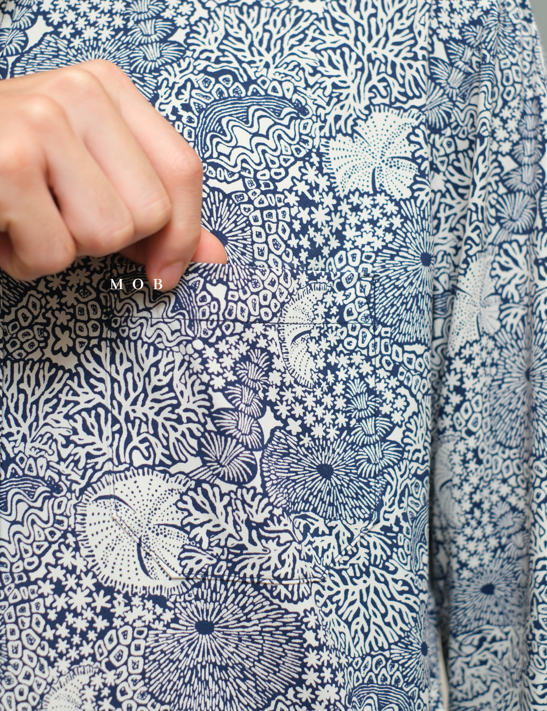 TORLSS01005 Printed LS Shirt Navy Floral