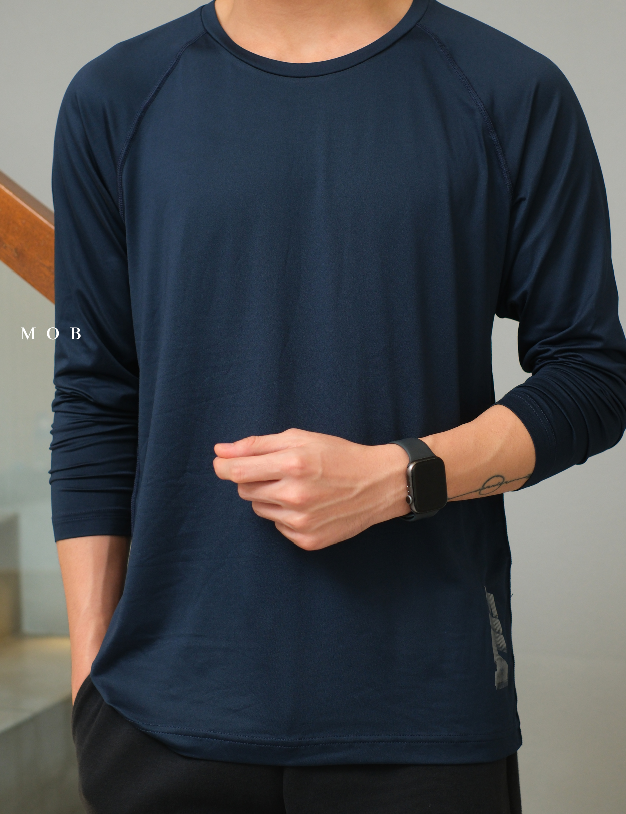 FLBL02002 Baselayer Script Logo Navy