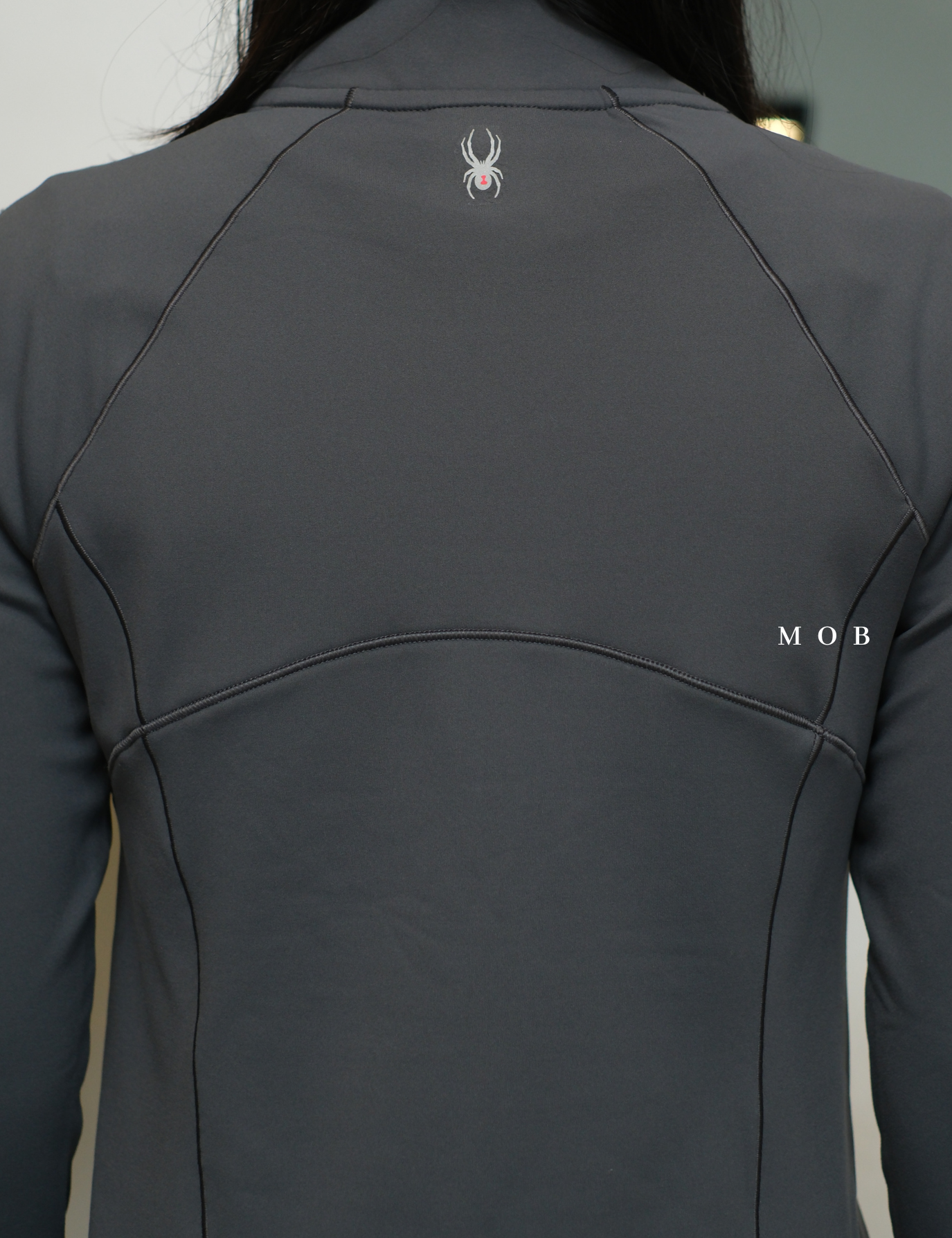 SPYJ03001B Active 1/2 Zipper Jacket Dark Grey