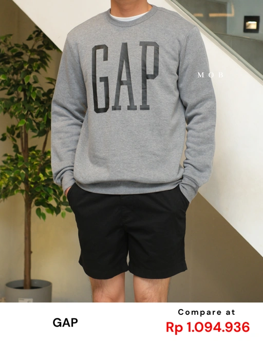 GPSW01002D Big Logo Sweatshirt Grey