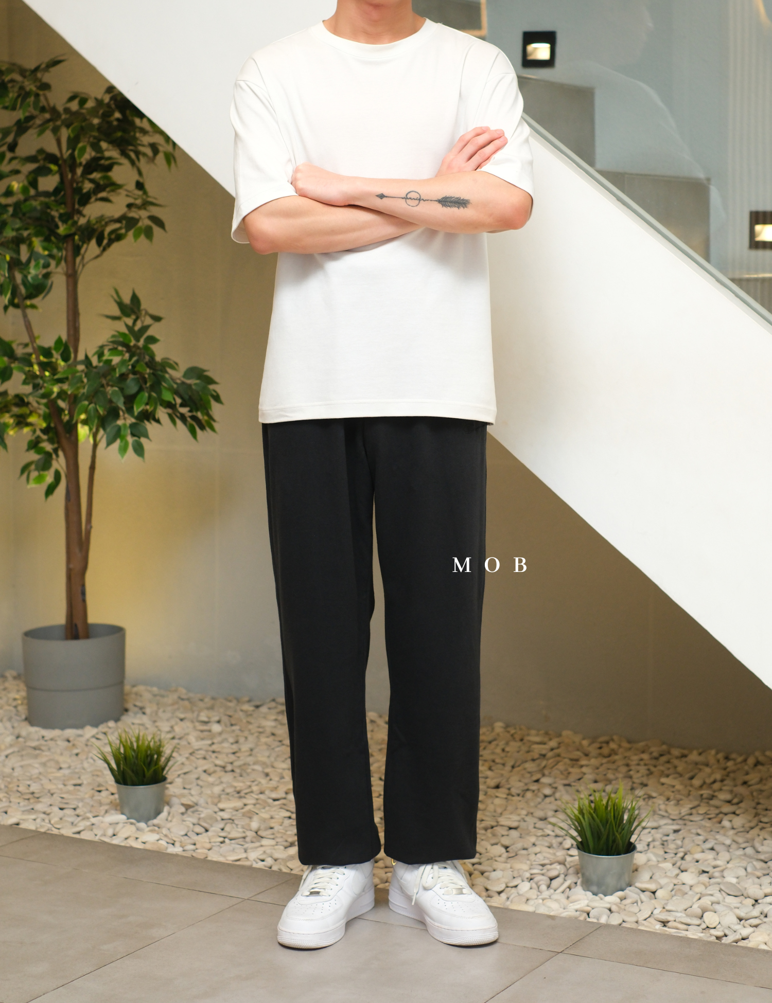 CHMPSP06003A Lightweight Fleece Sweatpants Vintage Black