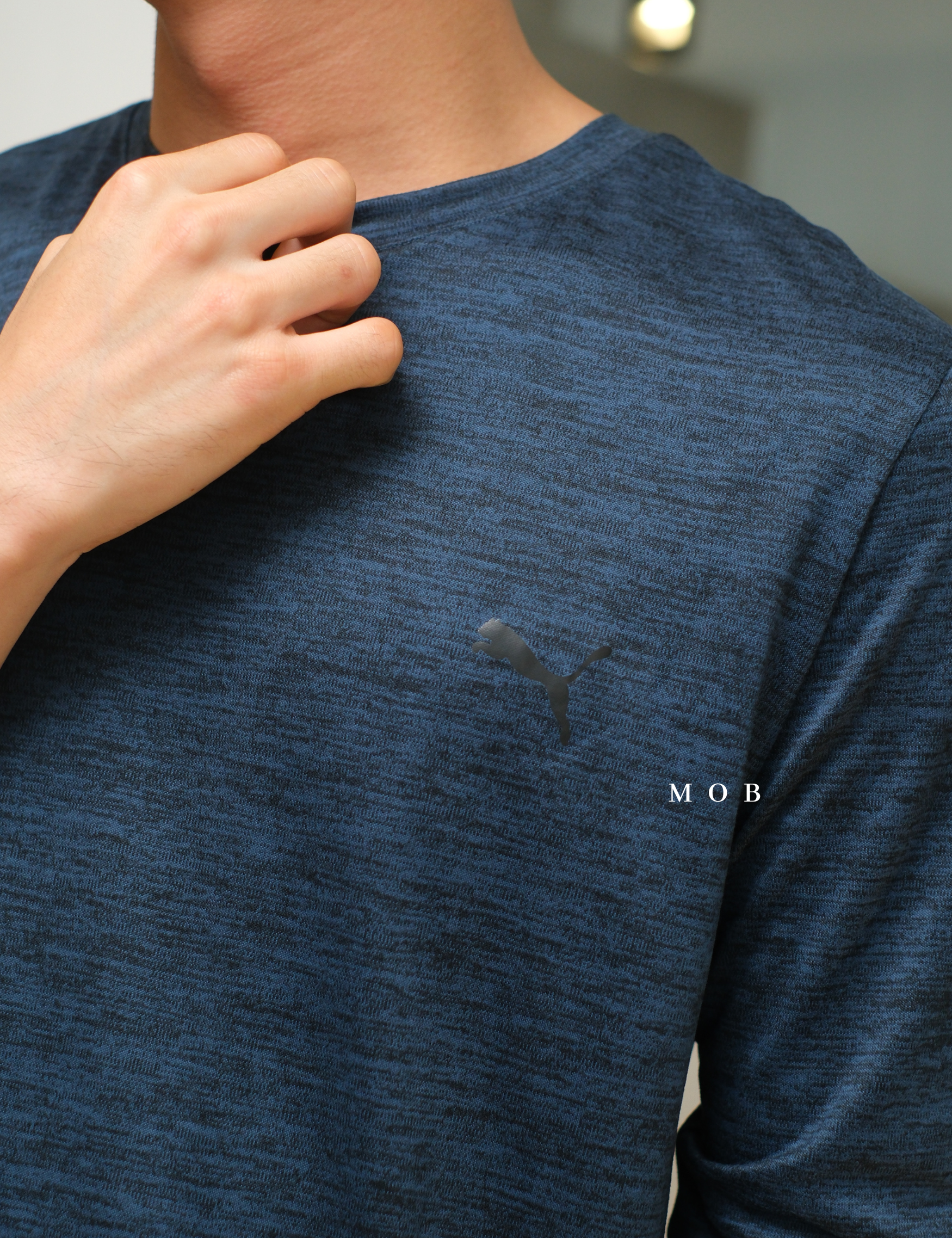 PMBL03001A Warmcell Baselayer Side Logo Coastal Blue