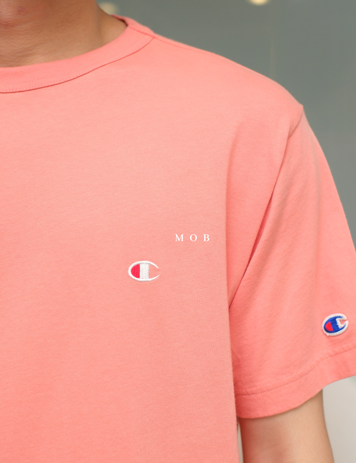 CHMPSST2403G C Small Logo SS Tee Guava