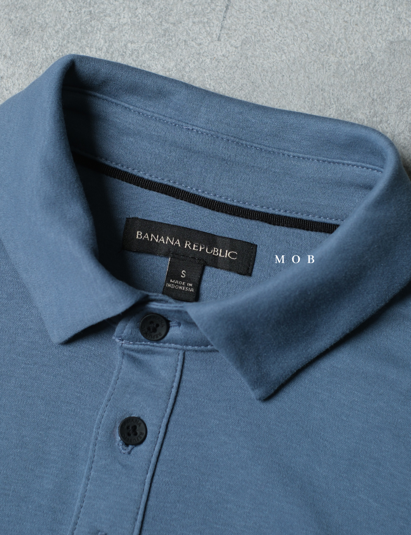 BRPSS01001B Luxe Touch Performance Polo SS Blue Grey