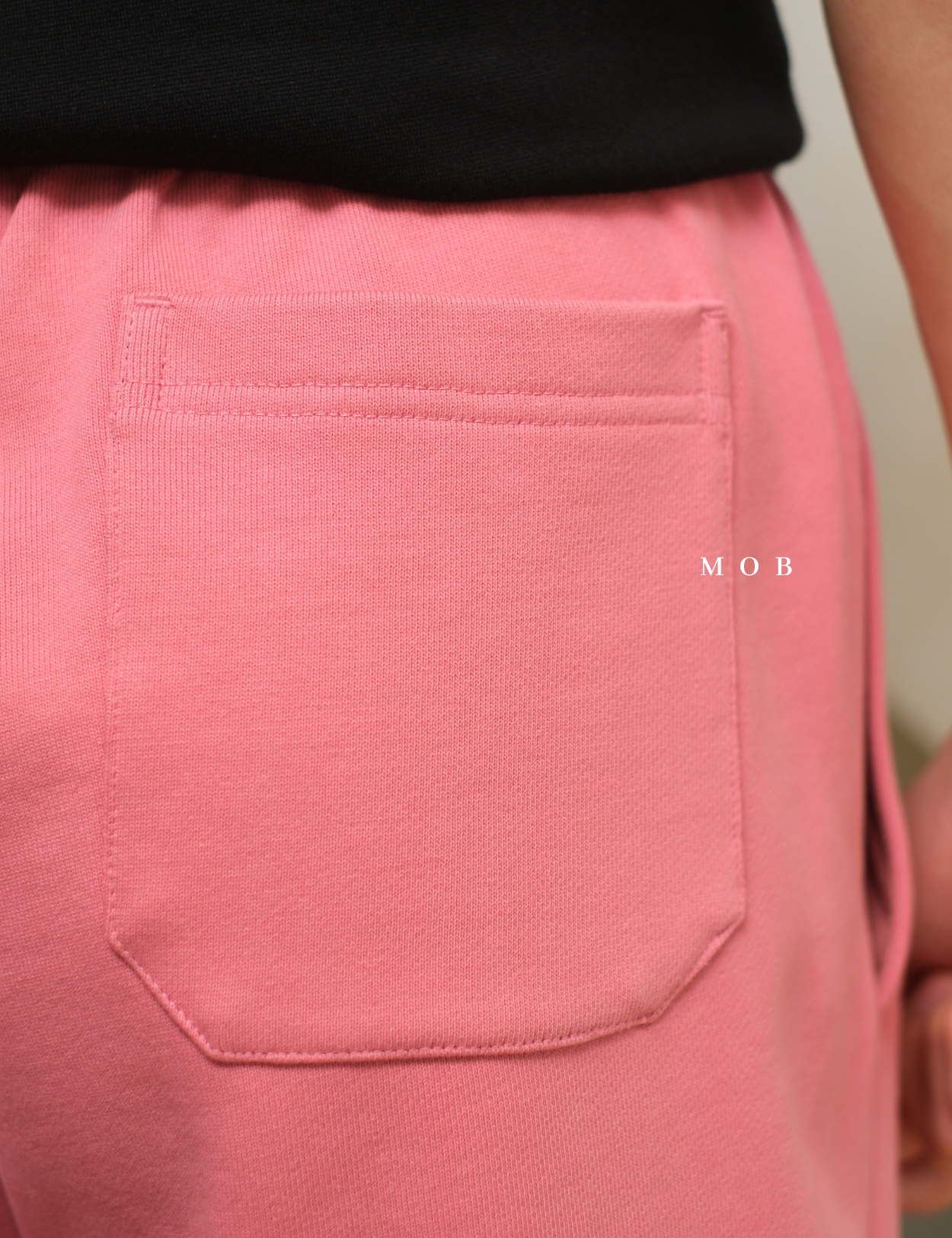 PTDSR01001F Basic Sweatshorts Pink