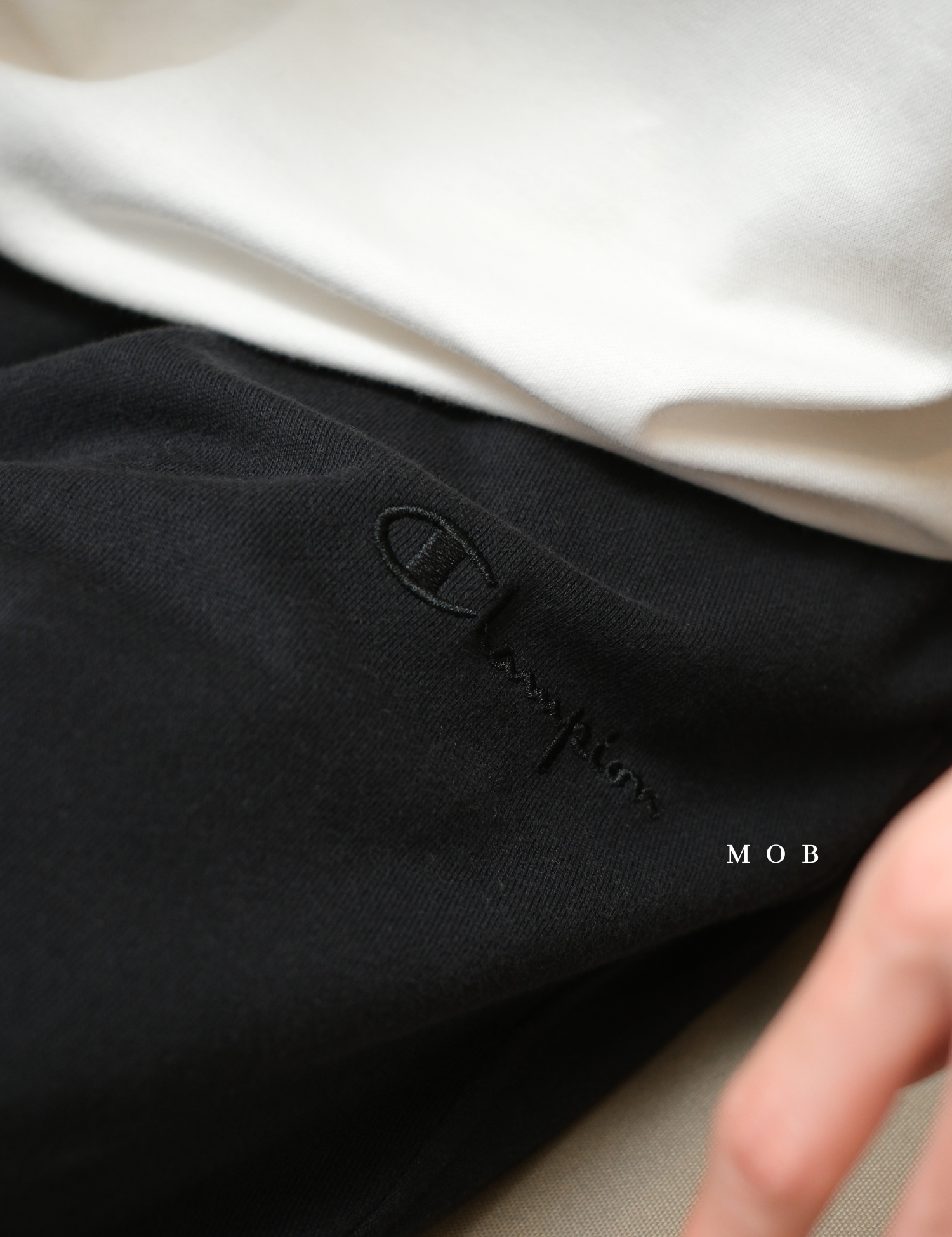 CHMPSP06003A Lightweight Fleece Sweatpants Vintage Black