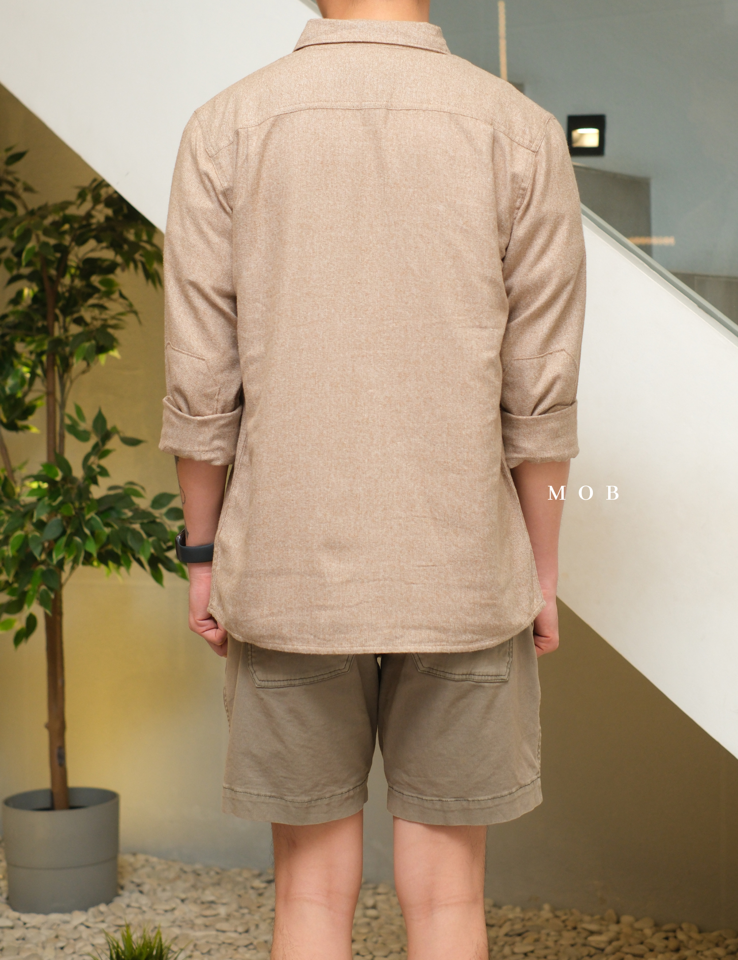 ROALSS02001B Nordsman Flannel LS Shirt Khaki Misty