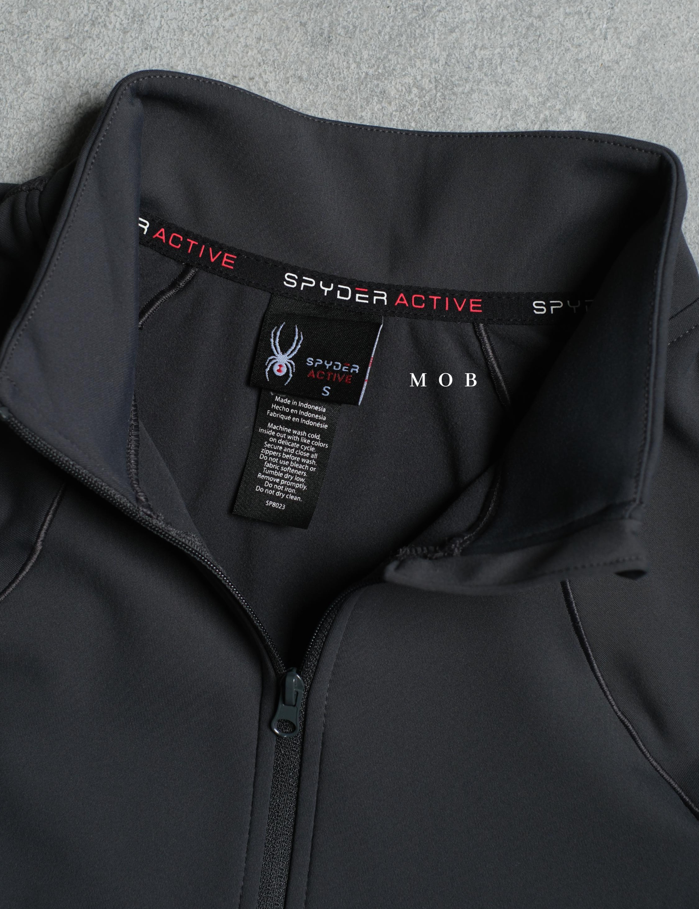 SPYJ03001B Active 1/2 Zipper Jacket Dark Grey