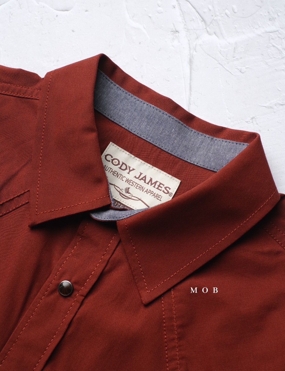 CJLSS02001 Fired Up Solid Terracotta LS Shirt