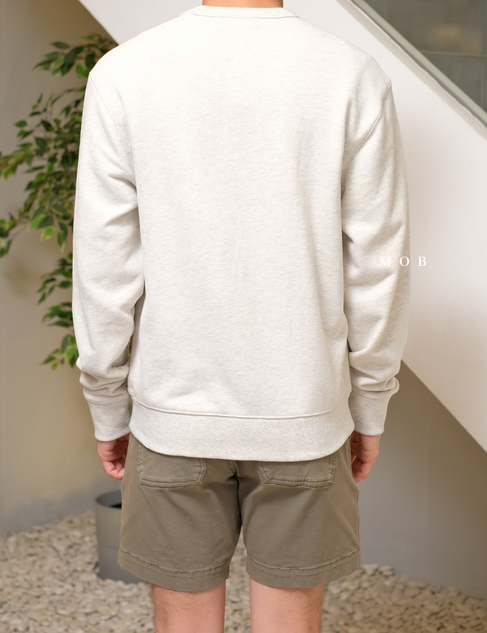 CHMPSW06003B Premium Weave Crew Light Beige