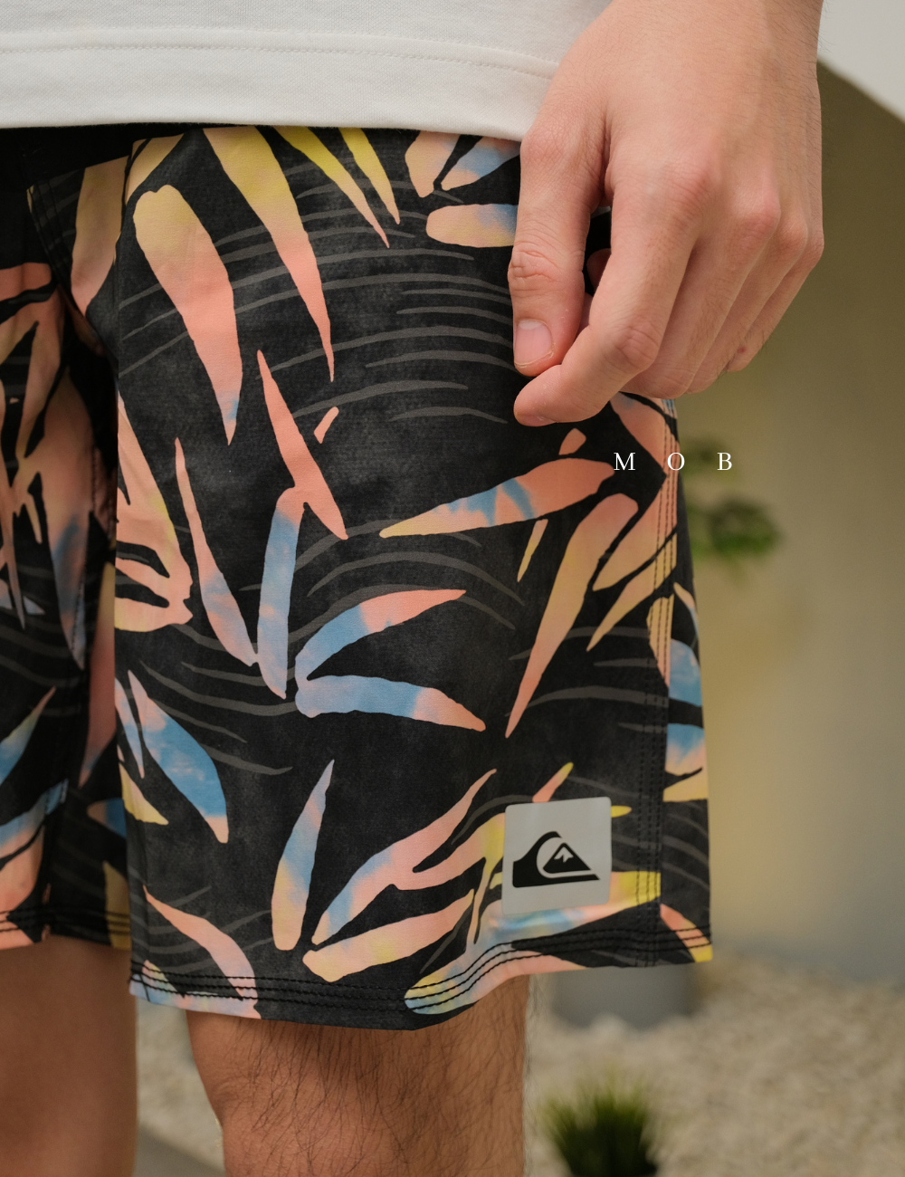 QSBS03006A Highline Black Leaf 19" Boardshorts