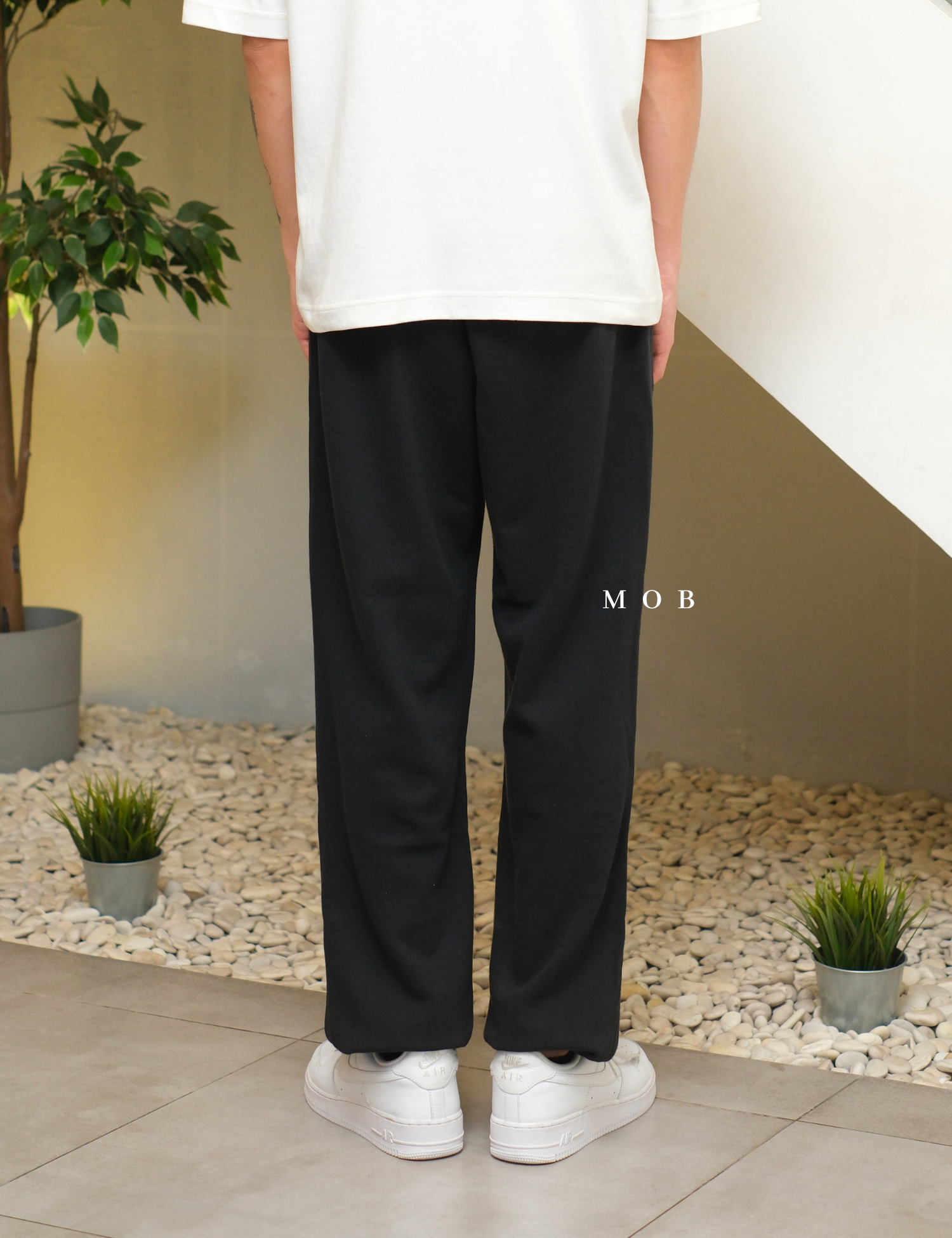 CHMPSP06003A Lightweight Fleece Sweatpants Vintage Black