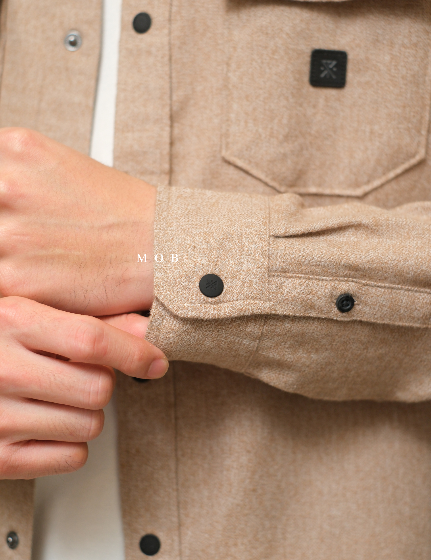 ROALSS02001B Nordsman Flannel LS Shirt Khaki Misty