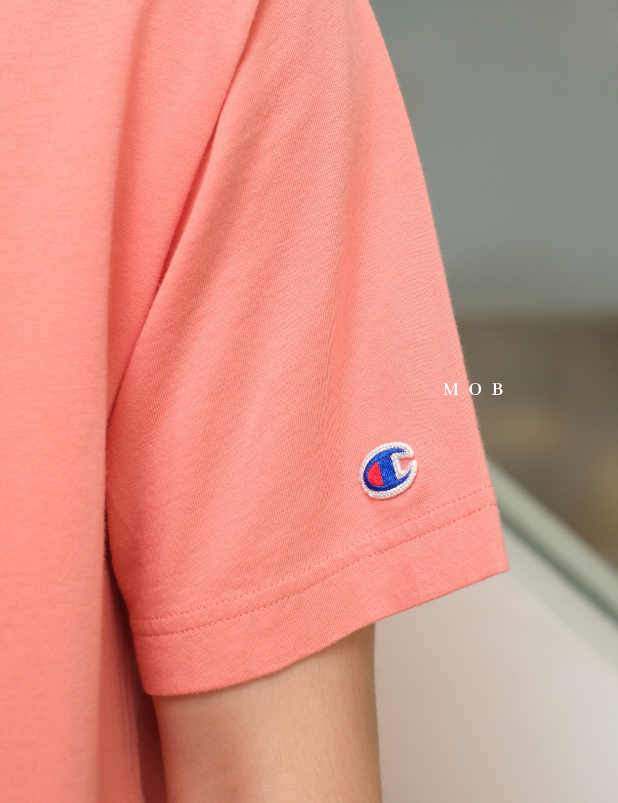CHMPSST2403G C Small Logo SS Tee Guava