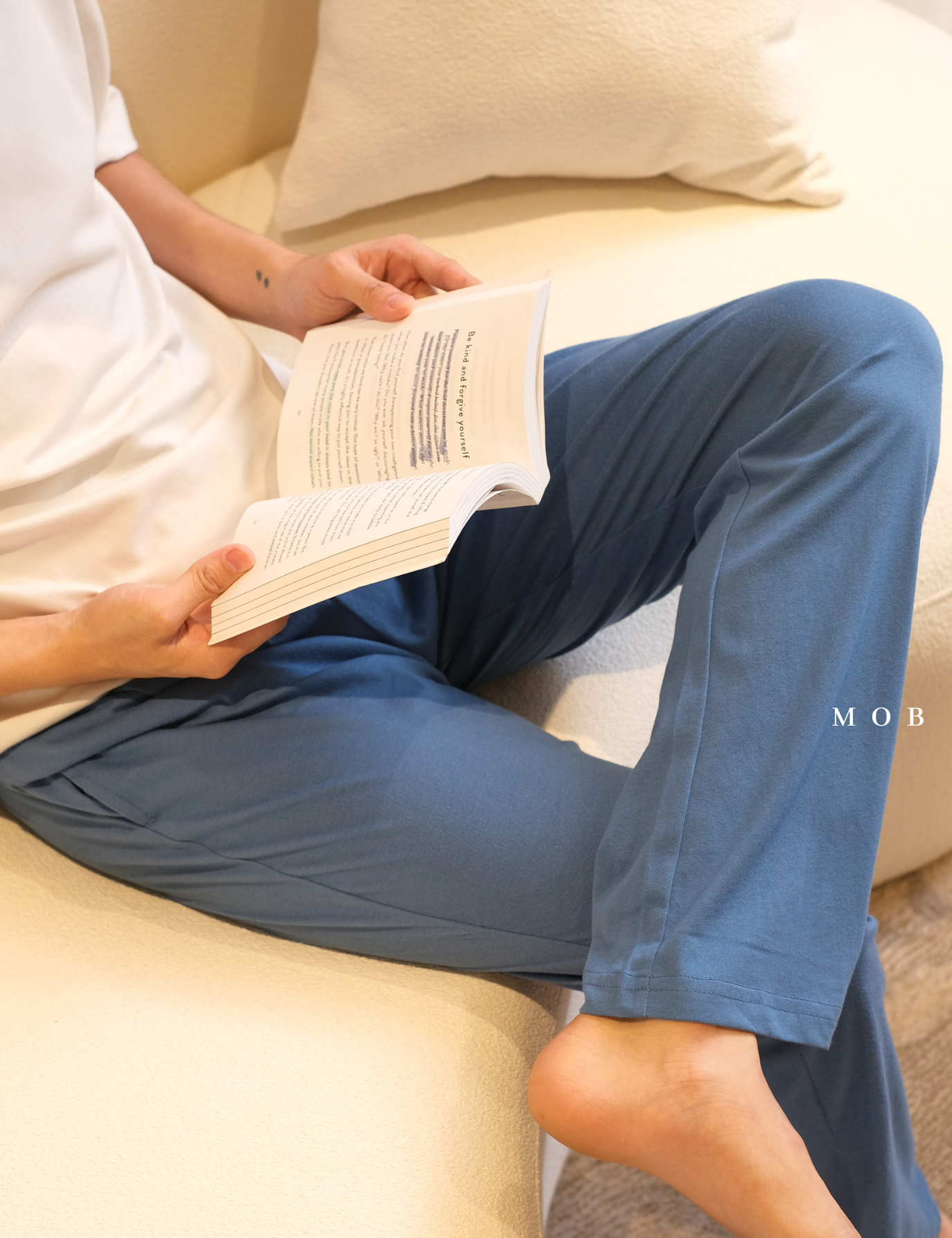 LEPJ01003 Lounge Pants Hazy Blue