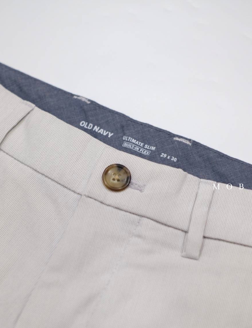 ONPT1101 Slim Ultimate Built-In Flex Chinos Nano Textured White (34 ONLY)
