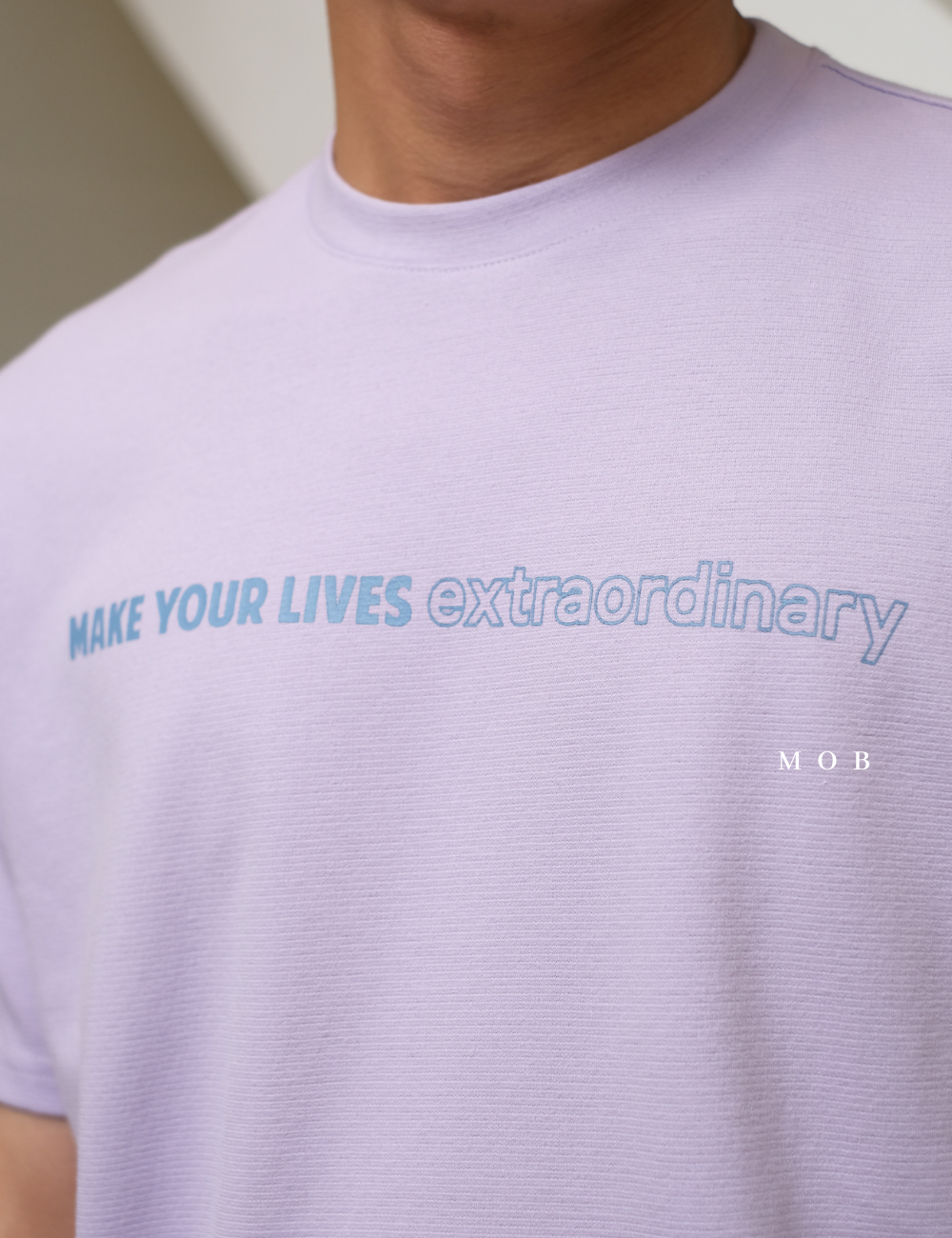 IBSST01006A Make Your Lives Extraordinary SS Tee Lilac (XS ONLY)