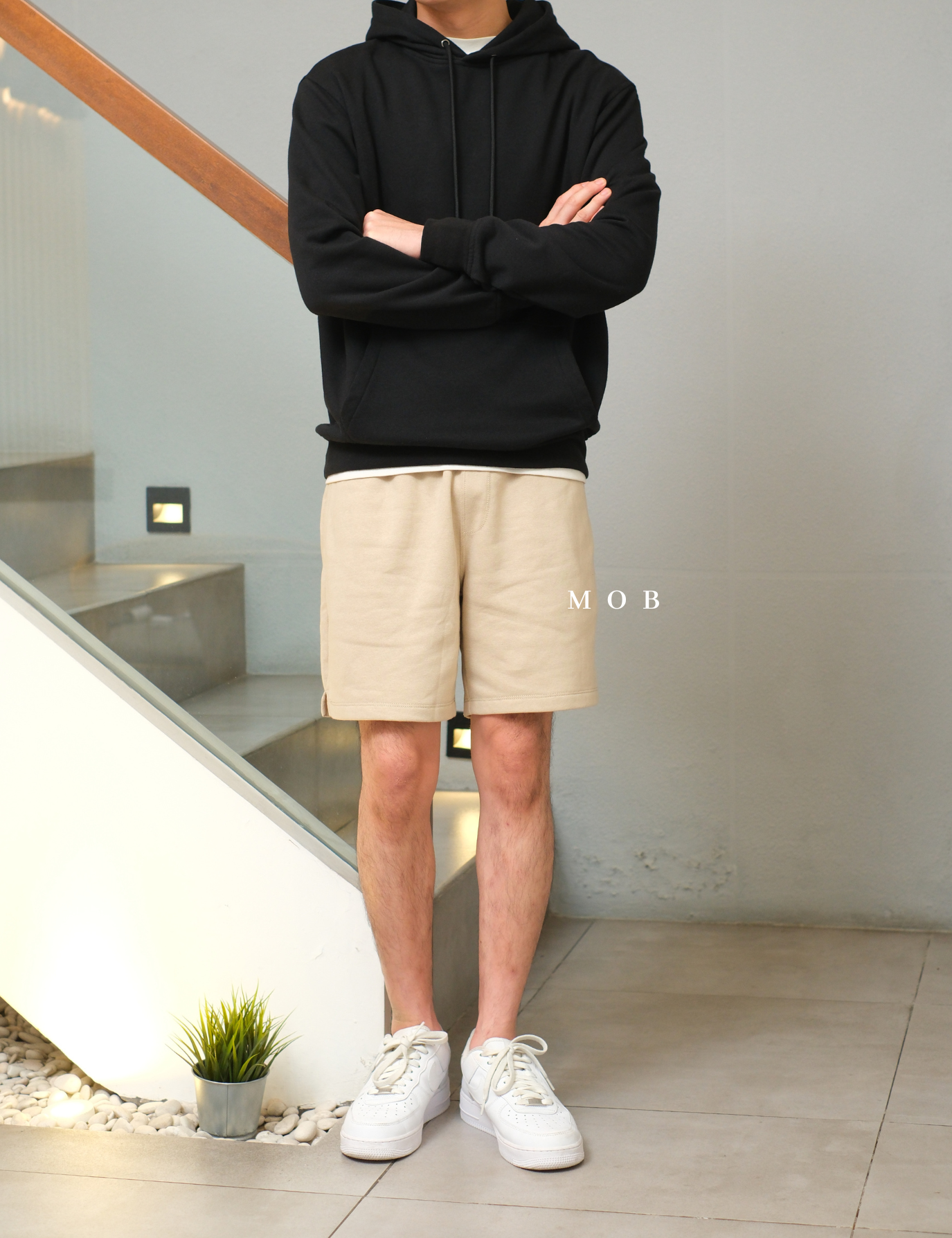 ONSR09001 Basic Shorts Khaki