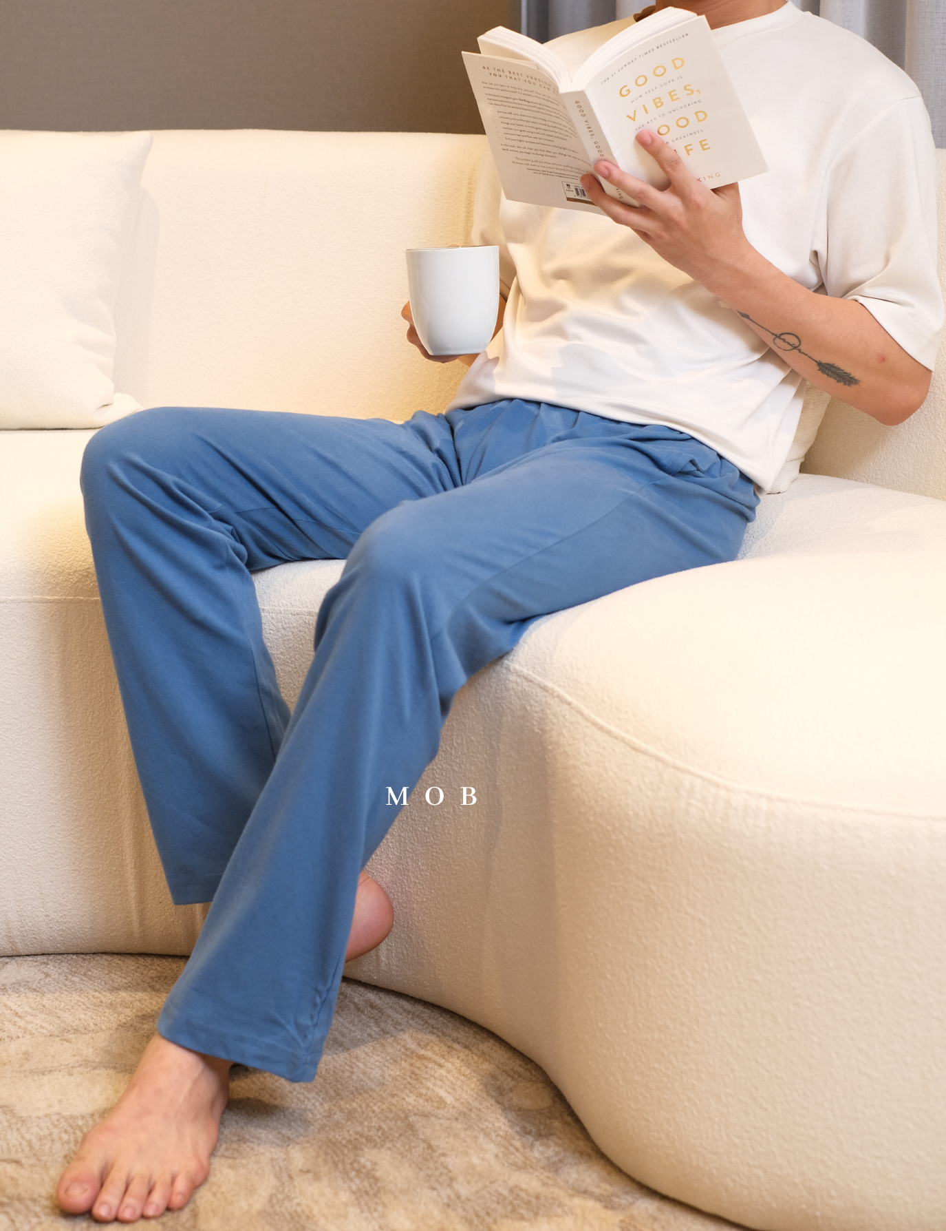 LEPJ01003 Lounge Pants Hazy Blue