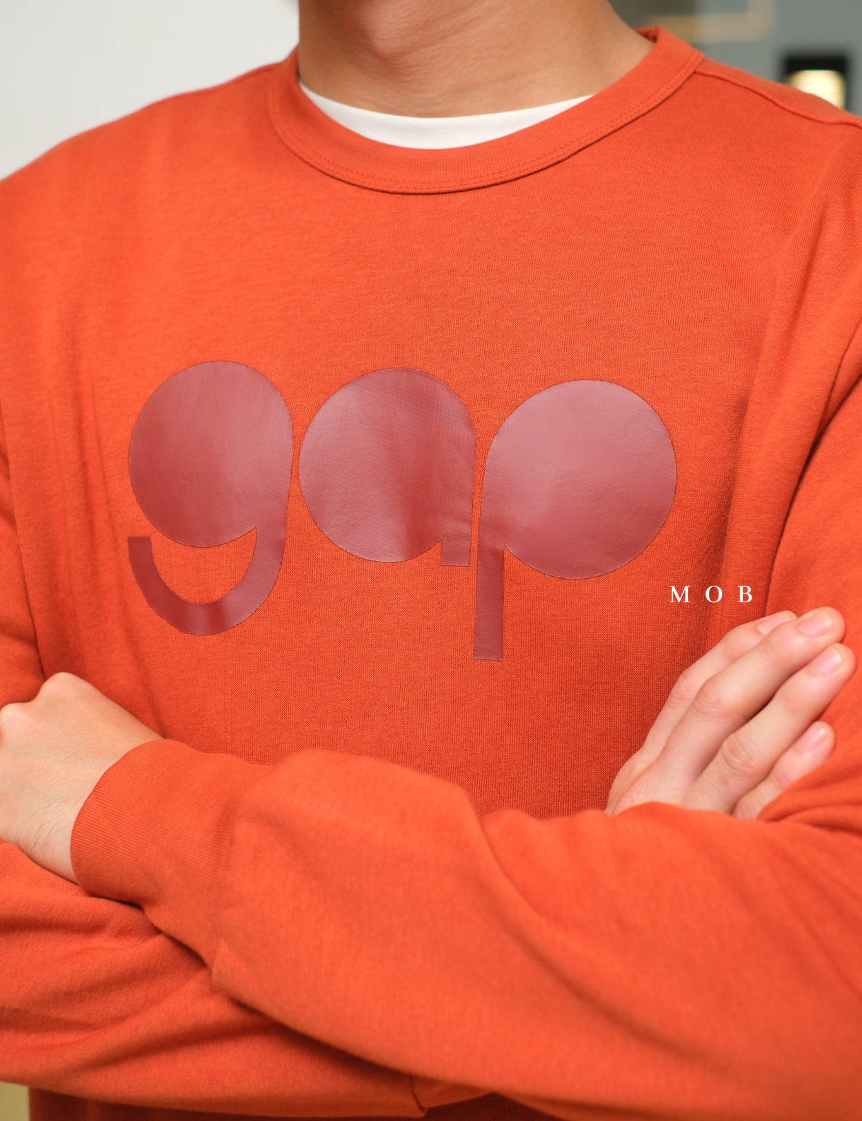 GPSW01001A Retro Logo Sweatshirt Orange