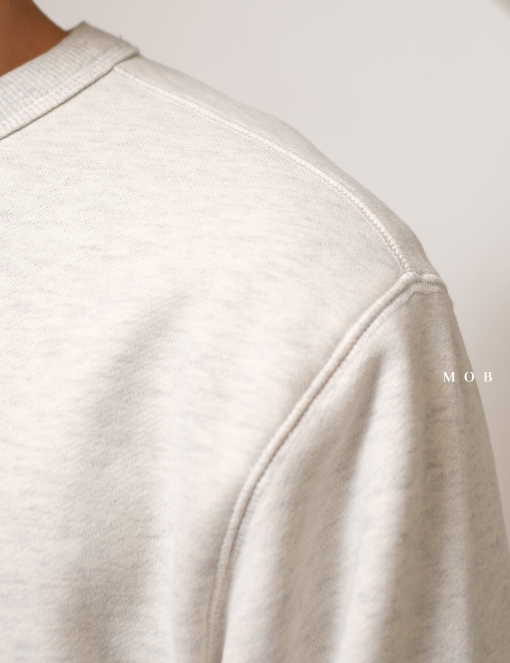 CHMPSW06003B Premium Weave Crew Light Beige