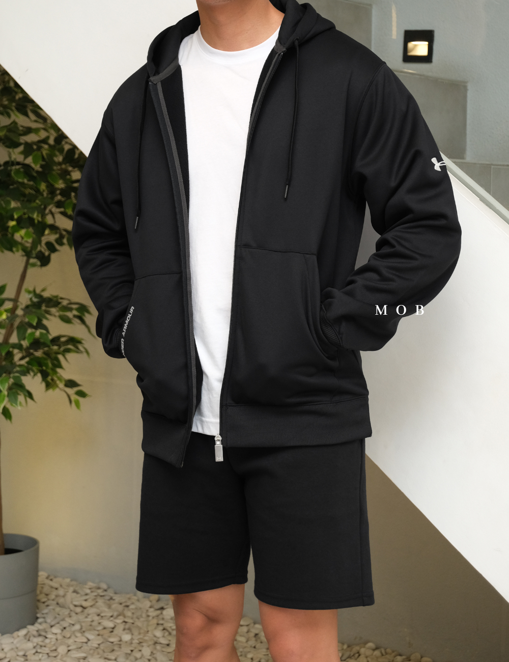 UAFZ01001 Fleece Full-Zip Hoodie Black
