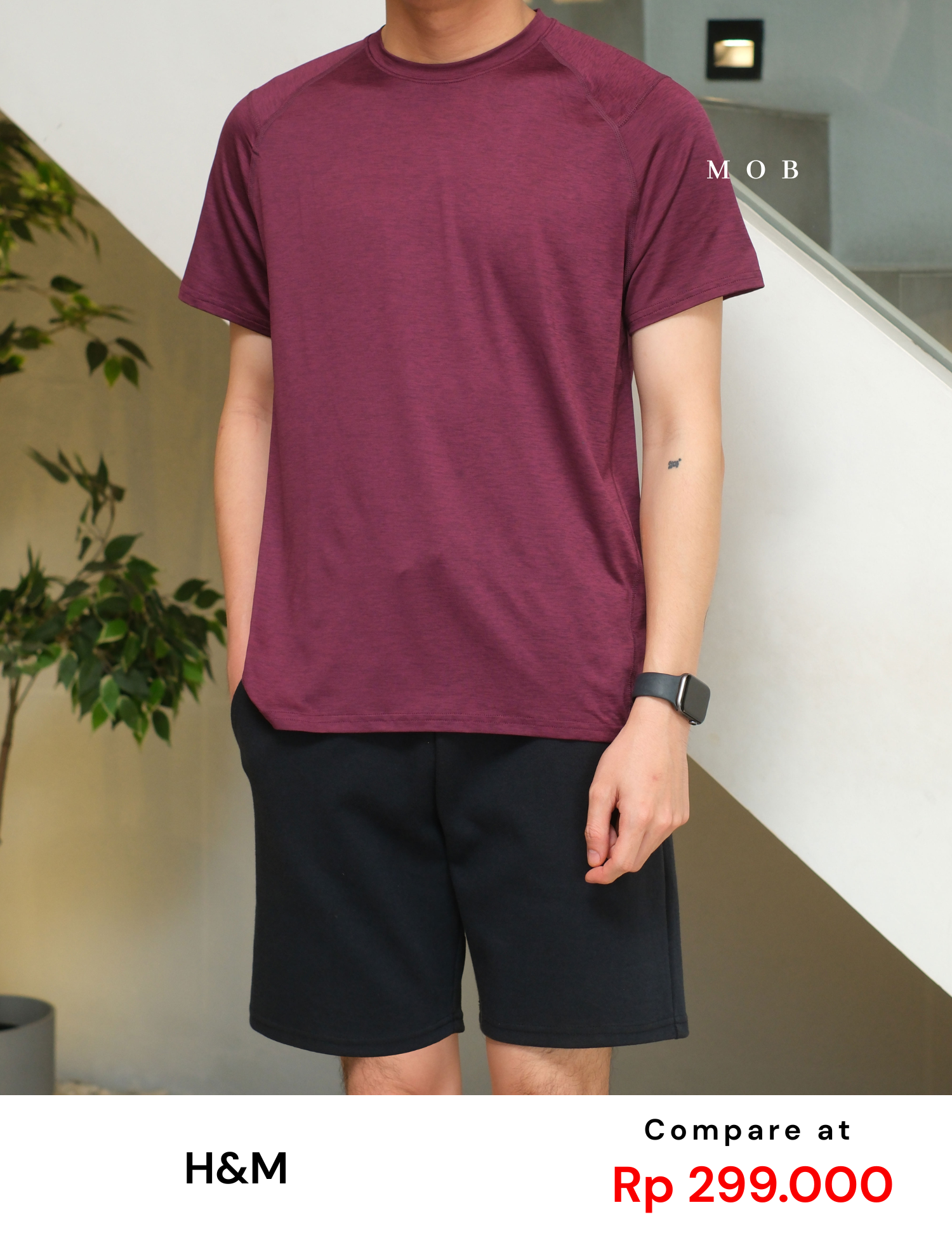 HMSST02001A DryMove SS Tee Purple Misty